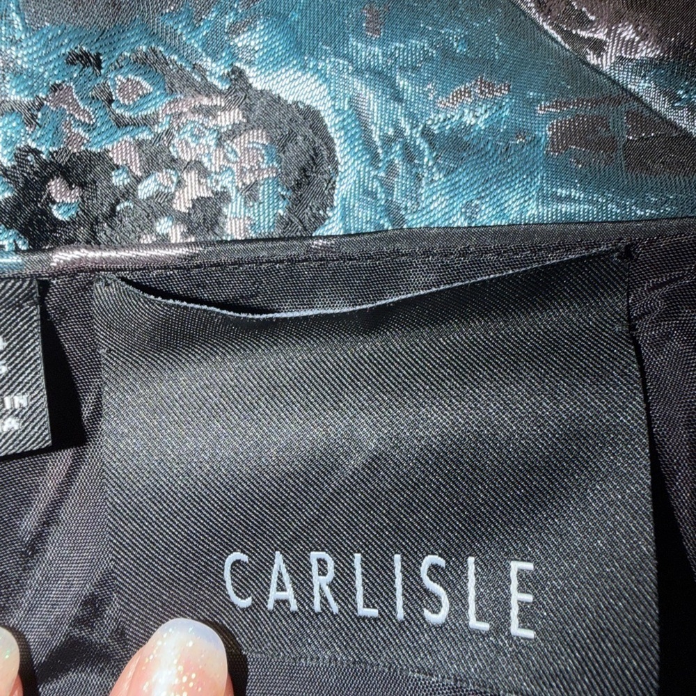 Carlisle Black and Blue Floral Midi Dress - Picture 7 of 8
